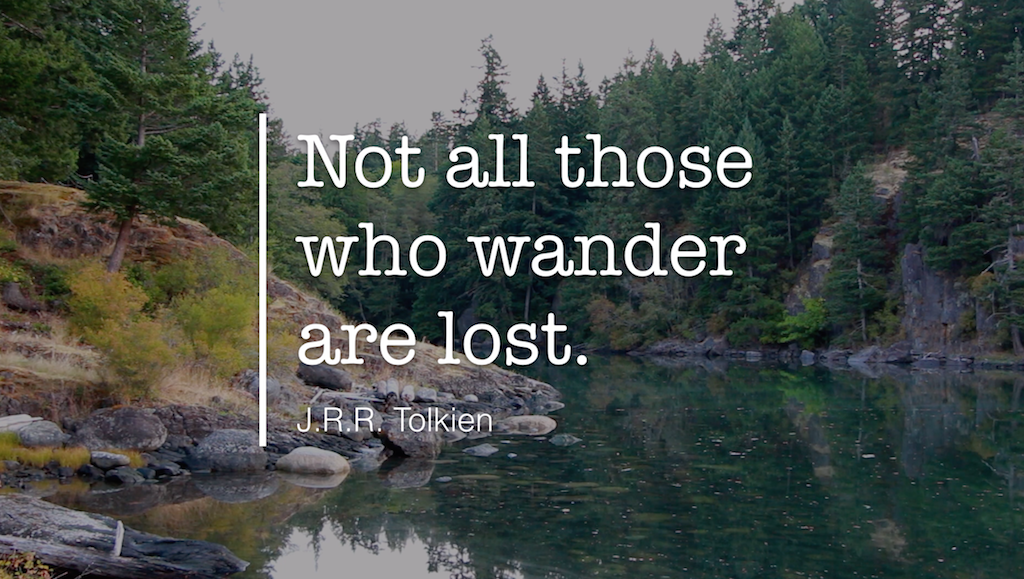 Keynote quote by J.R.R. Tolkien